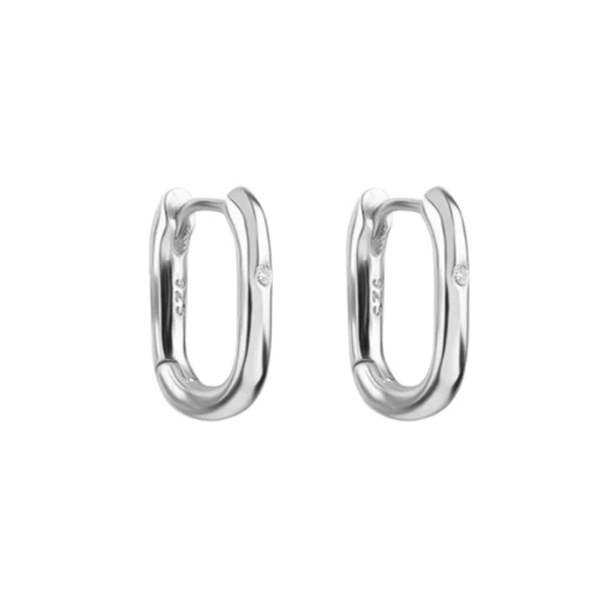 CAMILLE HOOPS SILVER