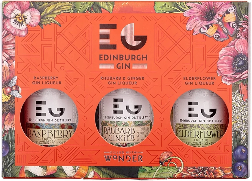 Edinburgh Gin - Flavoured Liqueur Gift Pack - 3 x 5cl