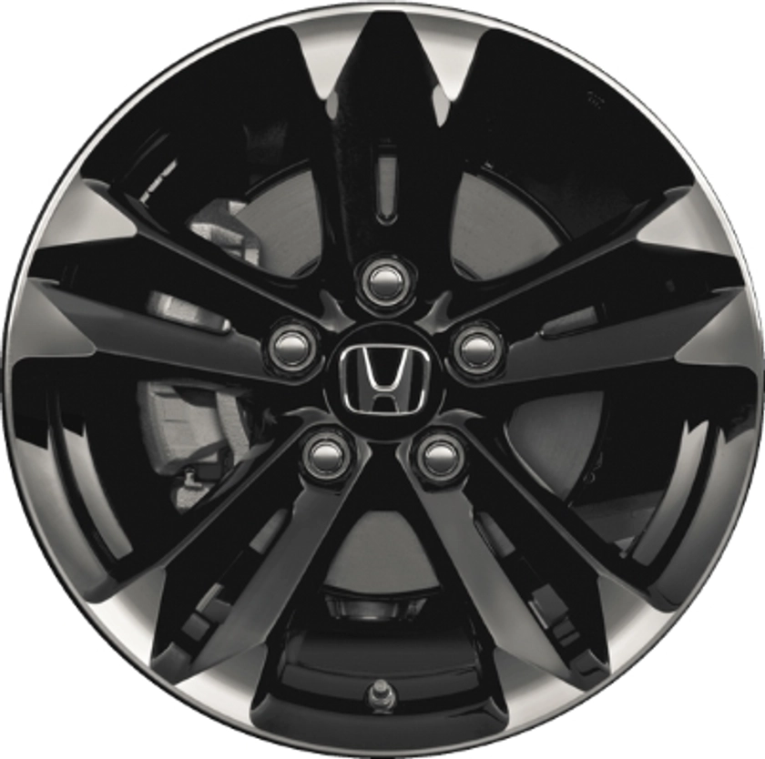 ALY64012U45 Honda CR-Z Wheel/Rim Black Machined #42700SZTA61