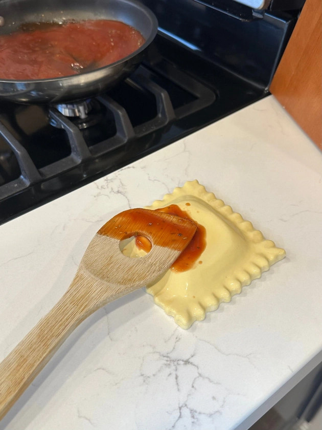 Ravioli Spoon Rest - Handmade Ceramic Kitchen Accessories