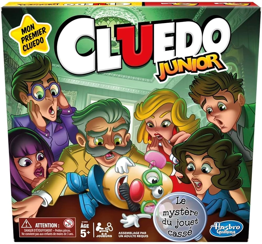 Hasbro Gaming Jeu de Plateau Cluedo Junior, pour Enfants, à partir de 5 Ans, Le mystère du Jouet cassé : Amazon.fr: Jeux et Jouets