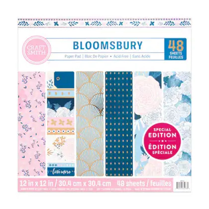 Craft Smith Bloomsbury Paper Pad, 12" x 12" | Michaels