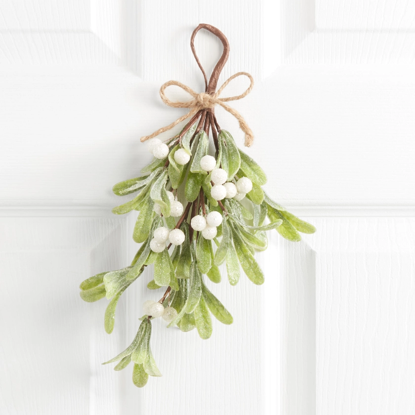 Glittered Faux Mistletoe Bunch - World Market