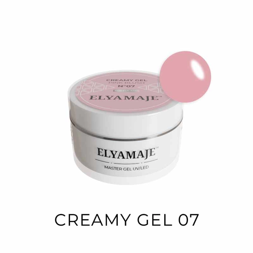 Pink Blush n° 7 - Gel de construction - Creamy Gel UV LED - ElyaMaje - Elyamaje