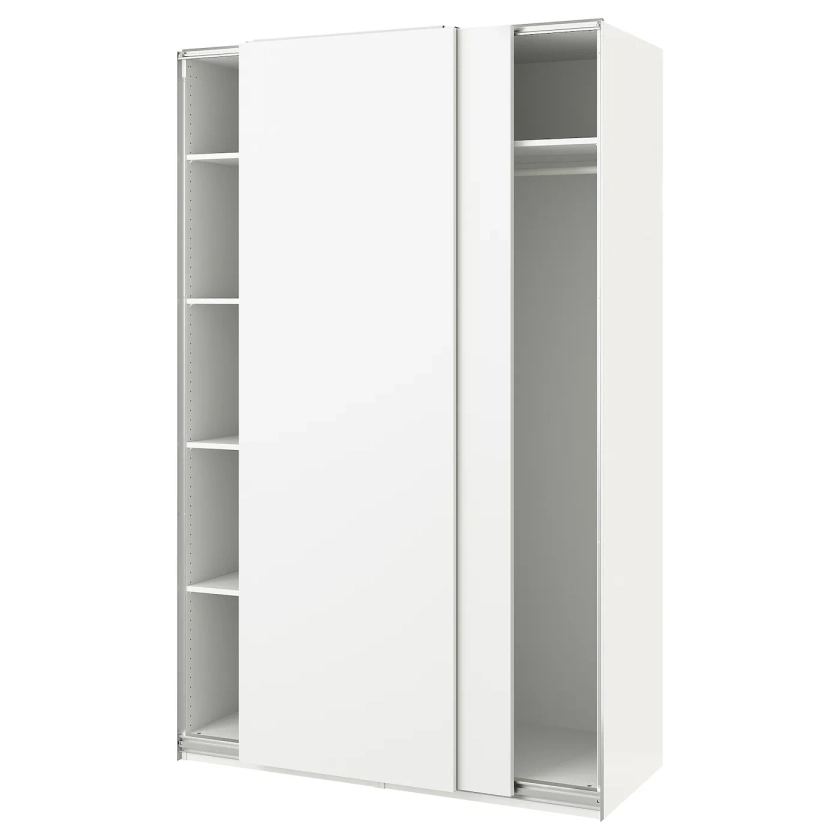 PAX / HASVIK armoire-penderie, blanc/blanc, 150x66x236 cm - IKEA
