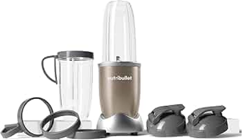 nutribullet Pro 900 Watt, Blender Électrique, Hachoir, puissance de 900w, verres de 900 ml et 700ml, champagen, NB910CP