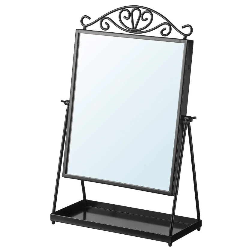KARMSUND Miroir de table, noir, 27x43 cm, sans plomb - IKEA