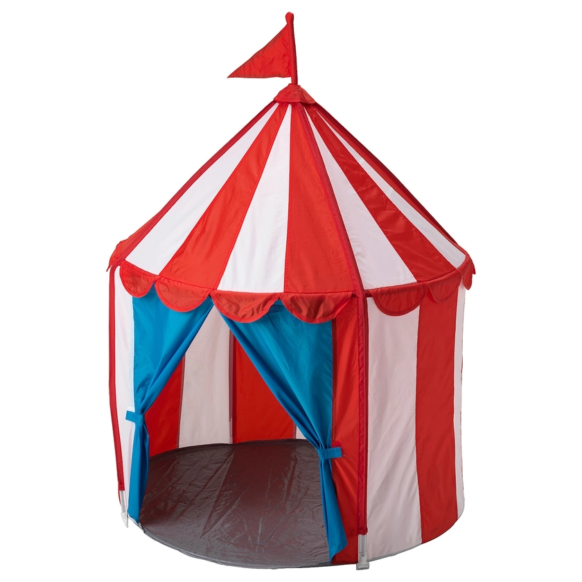 CIRKUSTÄLT children's tent, red/blue white - IKEA