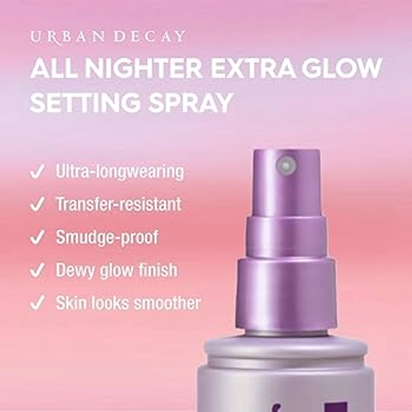 Urban Decay All Nighter Makeup Setting Spray, Long-Lasting Fixing Spray for Face, Up to 16 Hour Wear, Vegan & Oil-free Formula