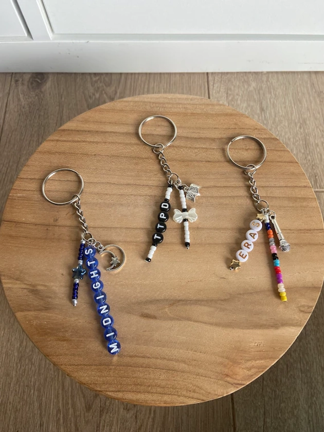 Taylor Swift Eras inspired keyrings