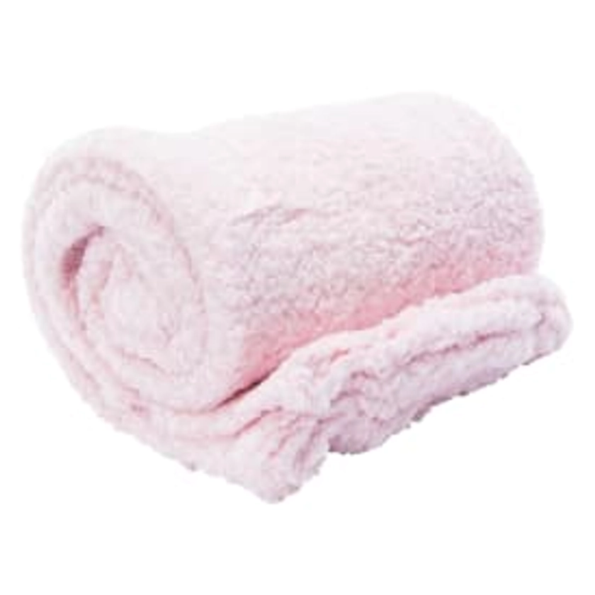 Solid Sherpa Throw Blanket 50in x 60in