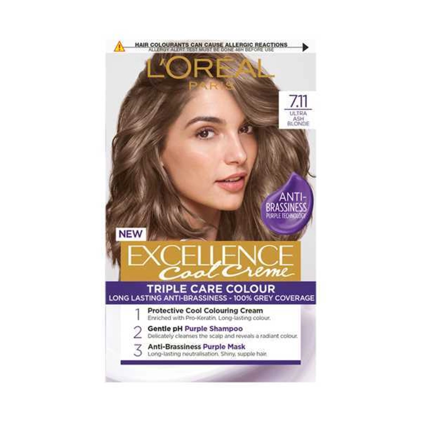 Excellence Crème Cool 7.11 Ultra Ash Blonde Hair Dye | Hair | Superdrug