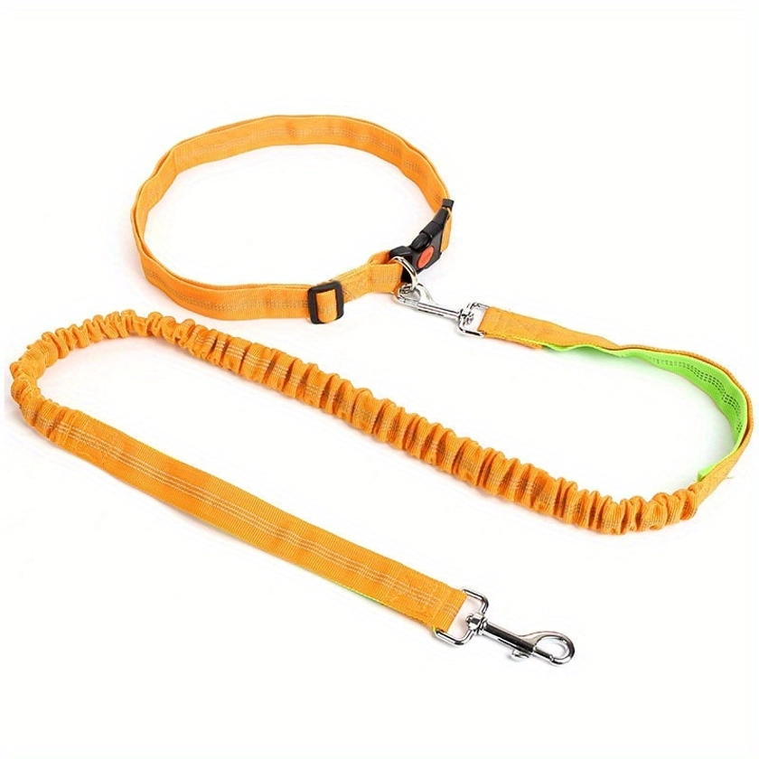 Durable Elastic Nylon Dog Leash for Running and Walking - Pet Traction Leash with Comfortable Grip - Ideal for Active Dogs and Pet Owners