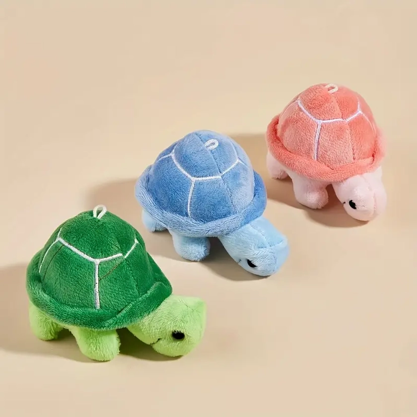 1pc Turtle Design Pet Grinding Teeth Plush Toy, Chewing Toy For Dog Interactive Supply