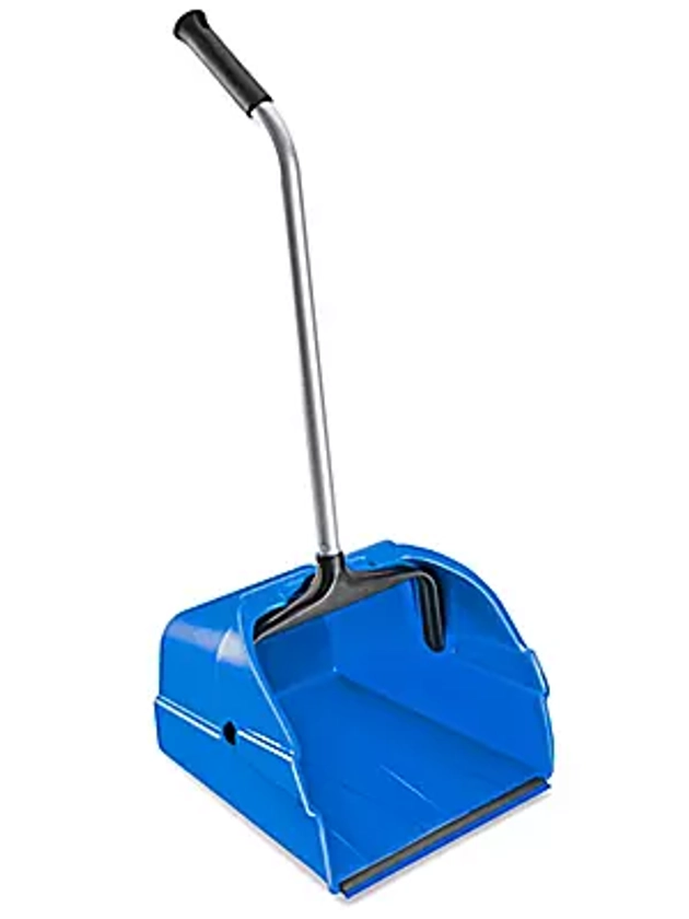 Jumbo Plastic Standing Dust Pan - Blue