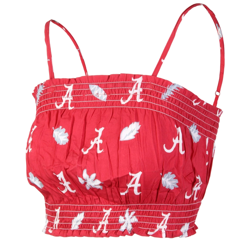 Alabama Crimson Tide Wes and Willy Womens Halter Half Top Tank