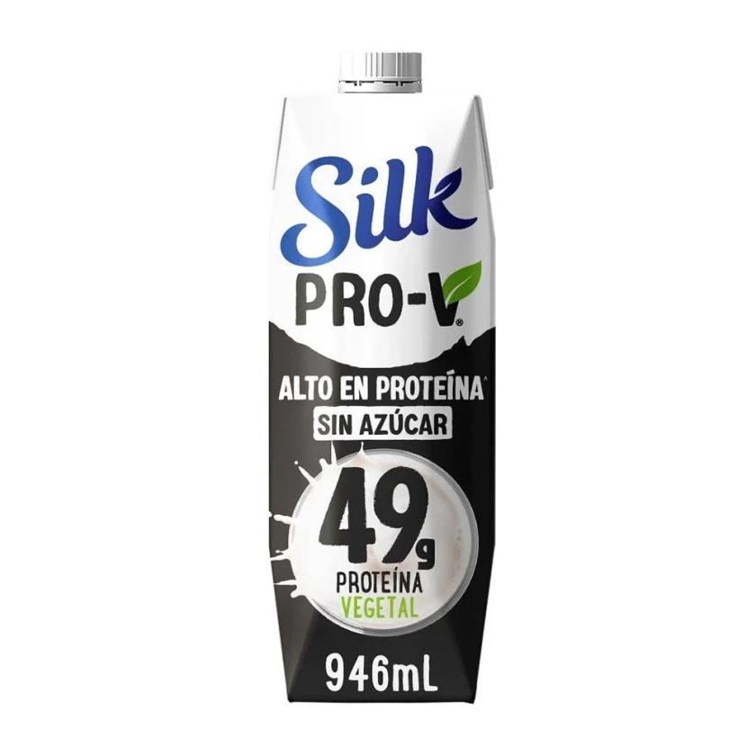 Bebida vegetal Silk almendra sin azúcar alto en proteína 946 ml