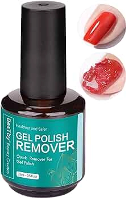 Gel Nail Polish Remover - Gel Polish Remover Kit No Need Foil Soaking or Wrapping, Gel Remover for Nails 3-5 Minutes, Gel Nail Remover Easy and Quick Remove Gel Polish