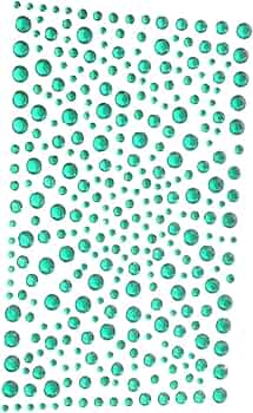 Decora 325 Green Diamante Stick on Rhinestone Stickers Gems Cards and Self Adhesive Craft Bling