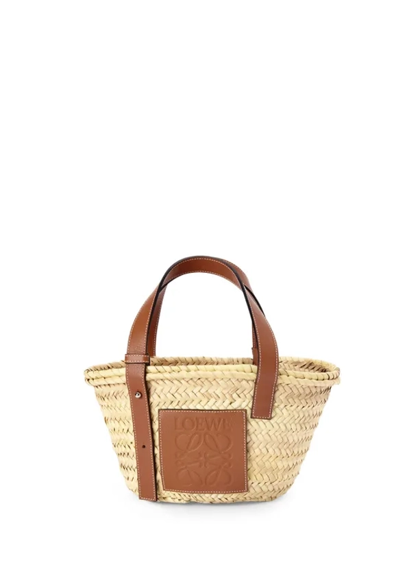 SAC PANIER EN RAPHIA ET CUIR - LOEWE pour FEMME | Printemps.com