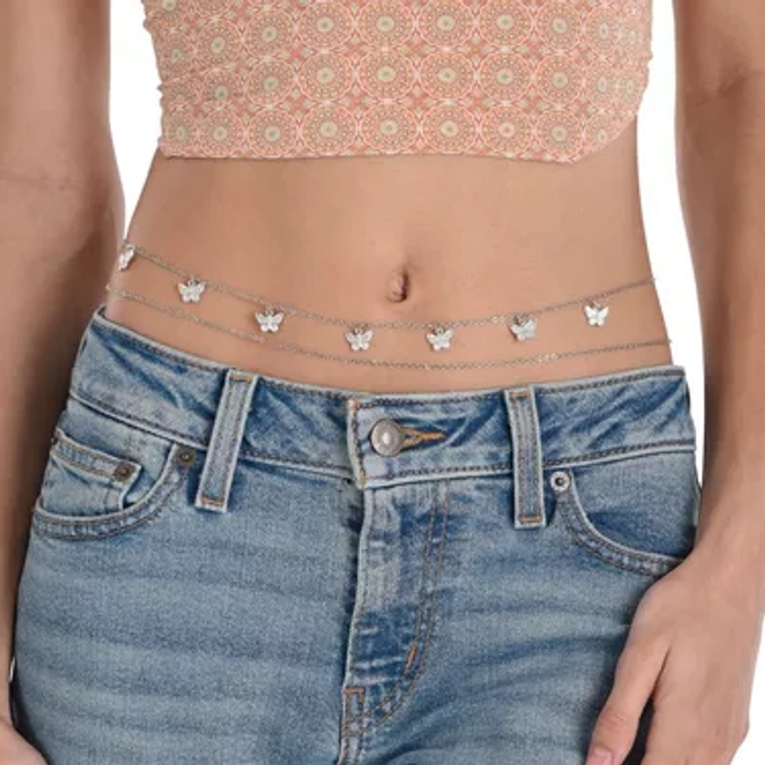 90s Butterfly Metal Belly Chain