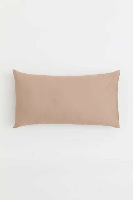 Taie d’oreiller en coton - Beige foncé - Home All | H&M FR