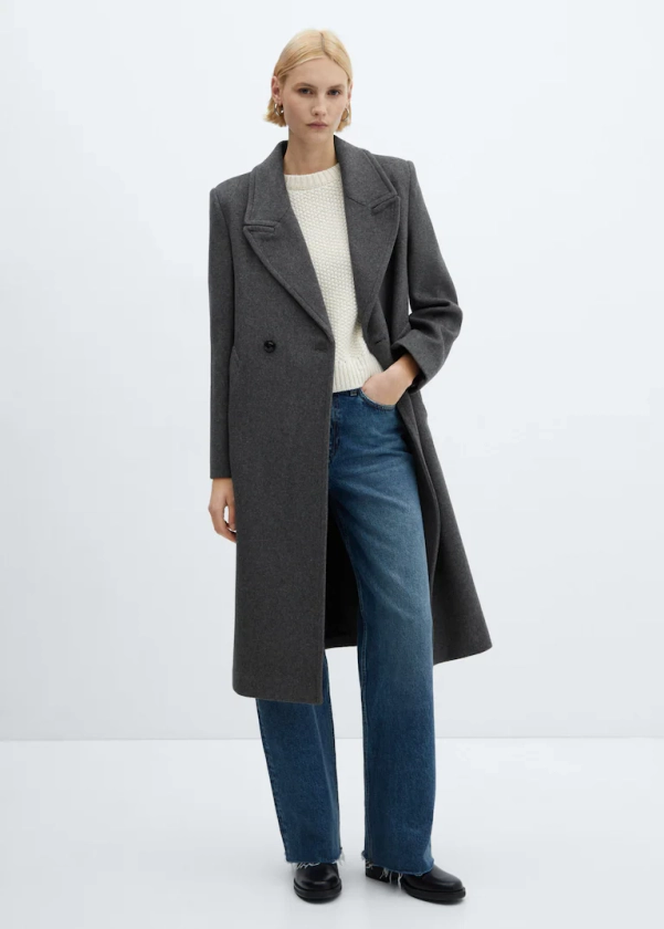 Lapels wool coat