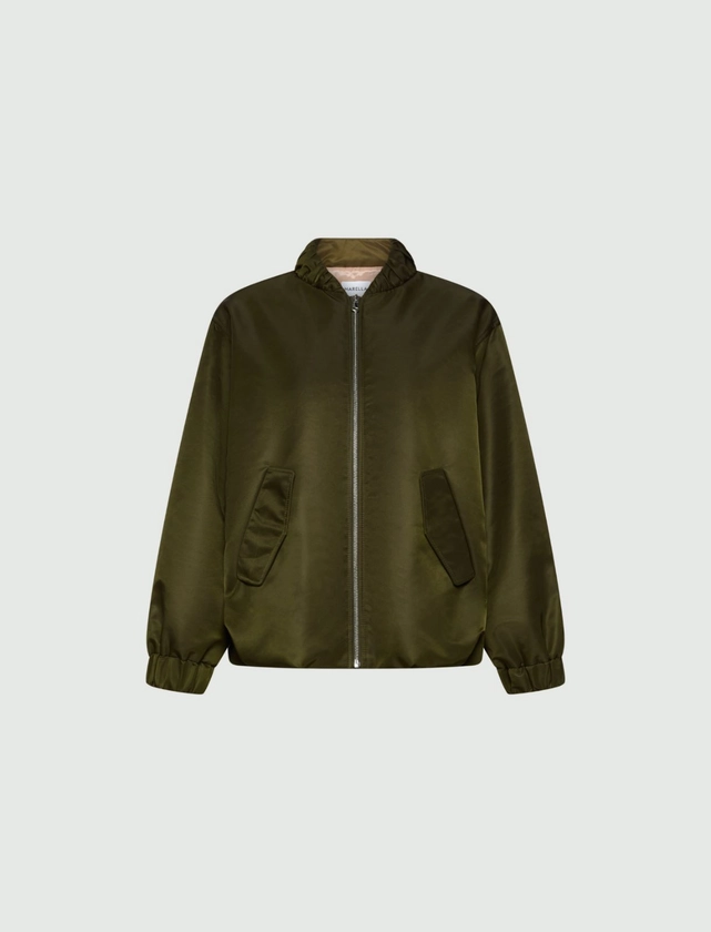 Bomber doublé, vert militaire | Marella 