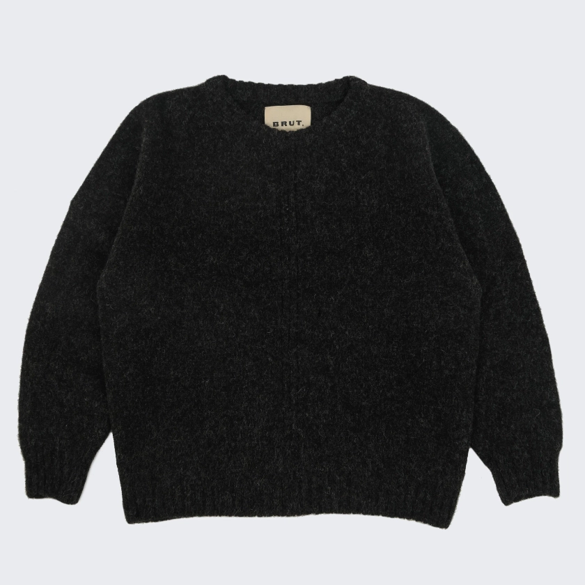 SHETLAND SWEATER - GREY | BRUT Vintage Shop | Worldwide shipping