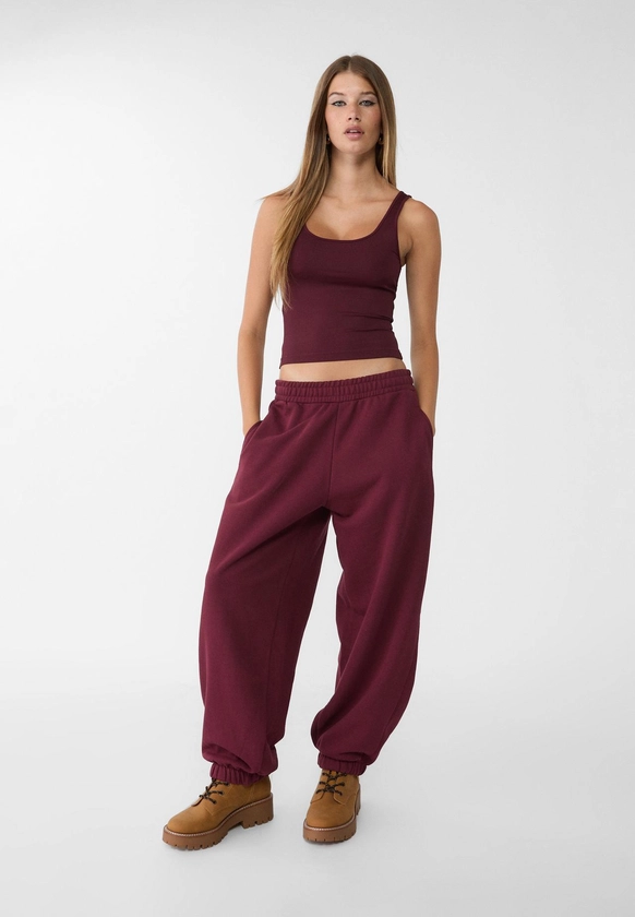 Pantalon jogger oversize en molleton