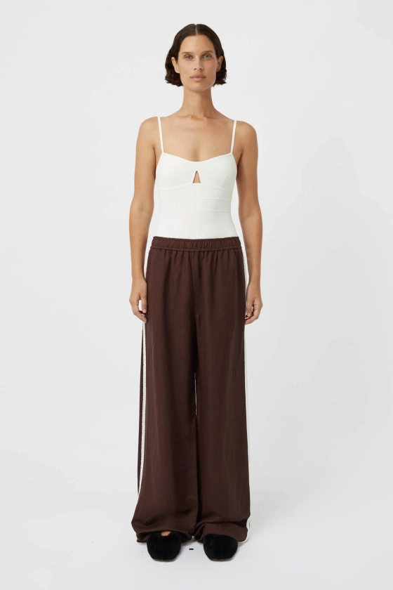 Lanza Pant in Burgundy- CAMILLA AND MARC® C&M