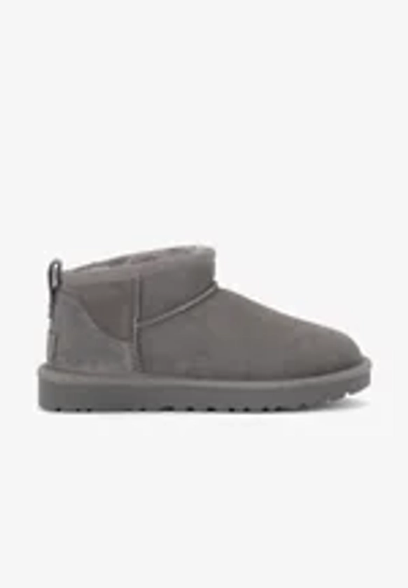 UGG CLASSIC ULTRA MINI - Boots à talons - grey/gris - ZALANDO.FR