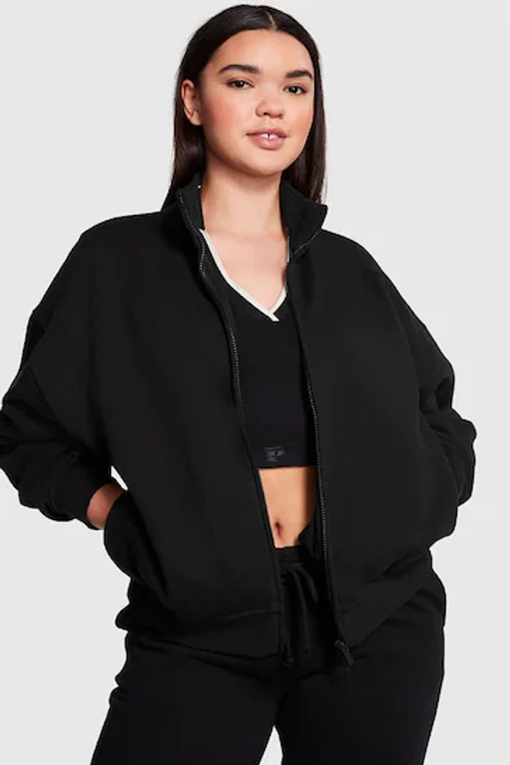 Buy Victoria's Secret PINK Pure Black Fleece Jacket from the Next UK online shop
