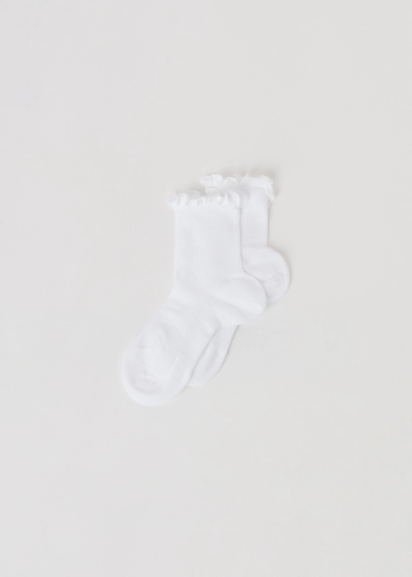 Chaussettes courtes côtelées pour fille - Chaussettes basses - Calzedonia