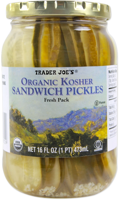 Organic Kosher Sandwich Pickles