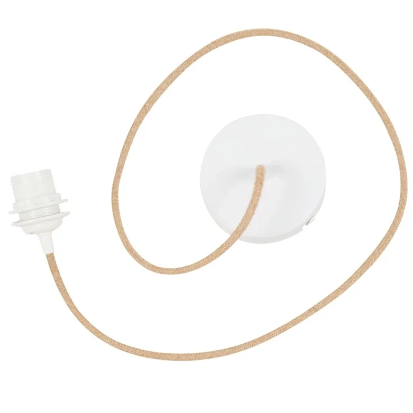 Câble pour suspension tressé beige L140