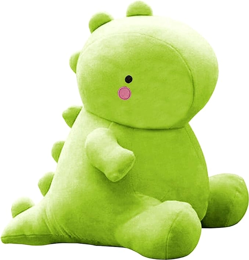 VHYHCY Cute Dinosaur Plush Toys, Fat Dinosaur Stuffed Animals Toys Dolls, Soft Plush Stuffed Animal Dino Plushie, Birthday Gifts for Kids Girl Boys Green 12 inch