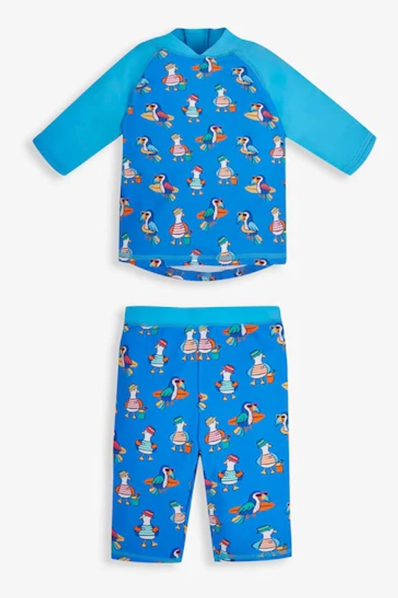 Buy JoJo Maman Bébé Blue Toucan UPF 50 2-Piece Sun Protection Suit from the Next UK online shop