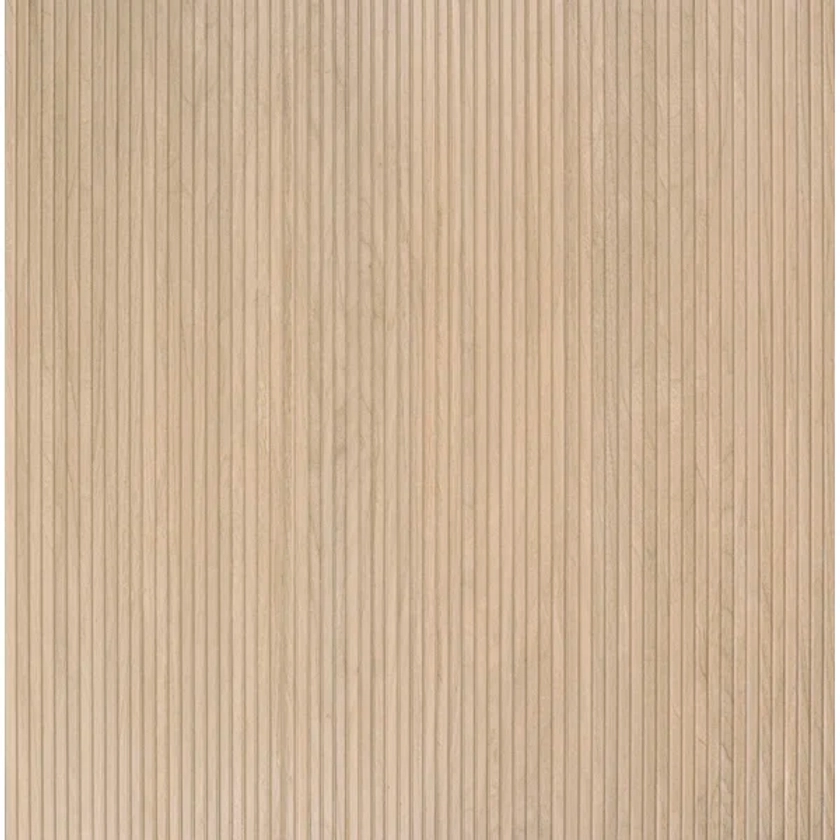 UrbanSlat 16'' x 48'' Matte Ceramic Fluted Wood Look Wall Tile