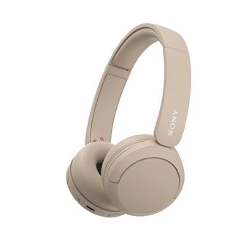 Casque arceau sans fil Bluetooth Multipoint Sony WHCH520 Beige