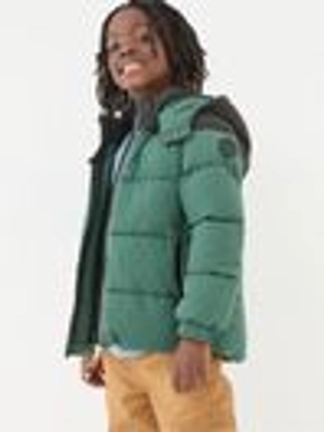 Milo Green Hooded Padded Jacket