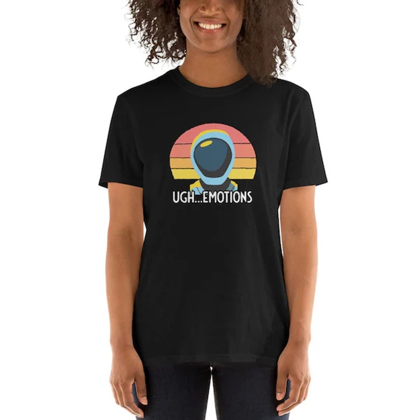 Murderbot Diaries SecUnit Quote "Ugh...Emotions" Short-Sleeve Unisex T-Shirt