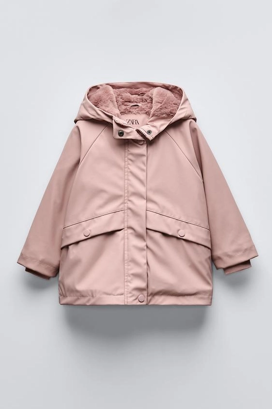 WATER-REPELLENT LINED RAINCOAT