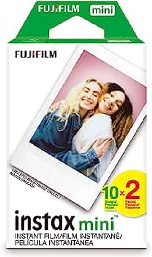 FUJIFILM Instax Mini Instant Film Twin Pack (White), 20 photos