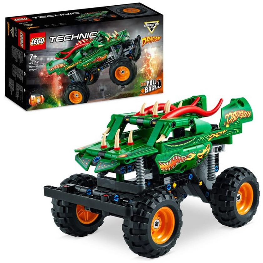 Buy LEGO Technic Monster Jam Dragon 2in1 Monster Truck Toy 42149 | LEGO | Argos