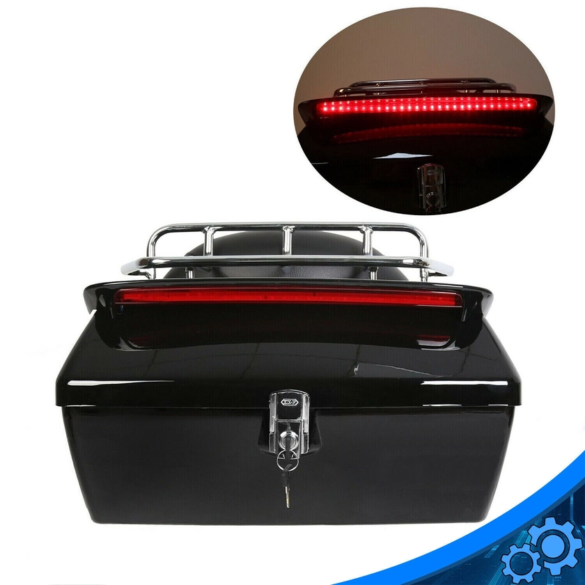 Trunk Luggage Tail Box Tail Light Tour Pak Pack Backrest For Touring Motorcycle