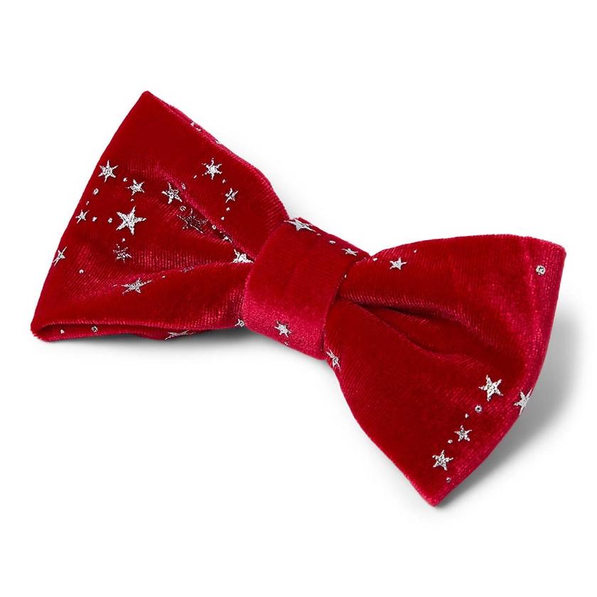 Pets at Home Christmas Oversized Sparkly Star Dog Bowtie Red