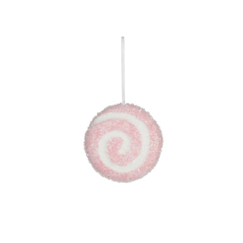 Pink Swirl Hanging Decoration (10cm)