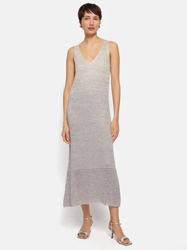 Summer Sparkle Knitted Dress | Silver