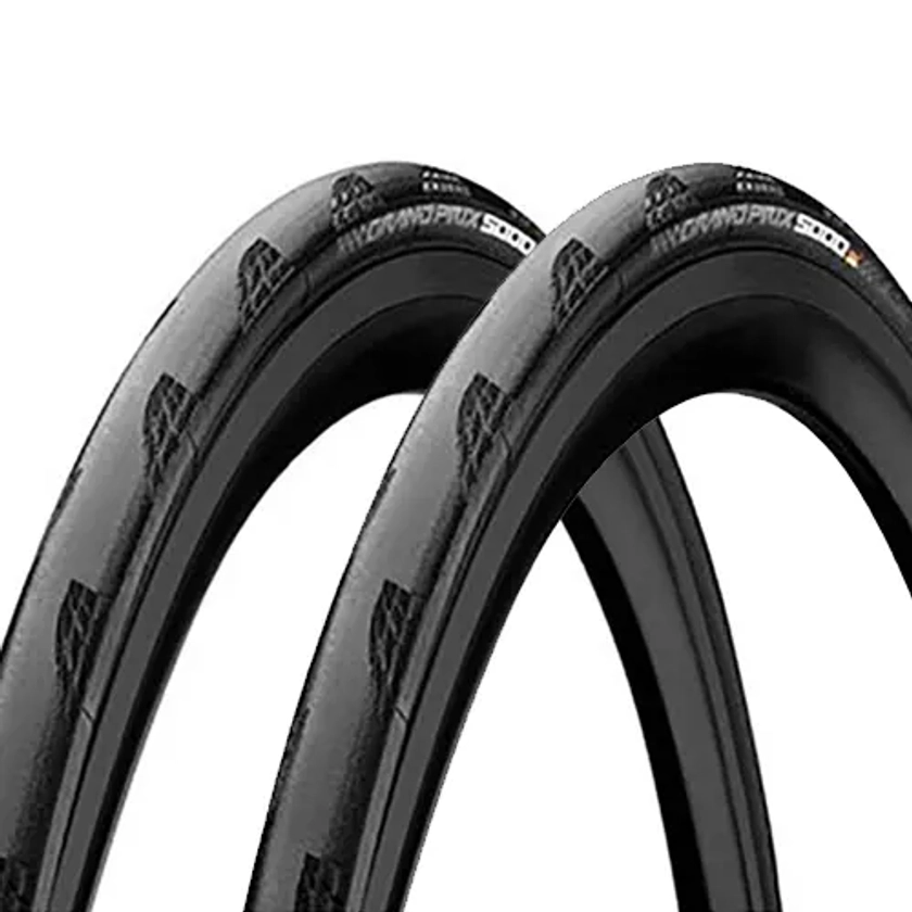 Pack de pneus de route Continental Grand Prix 5000 pliable noir (2 unités) | Deporvillage